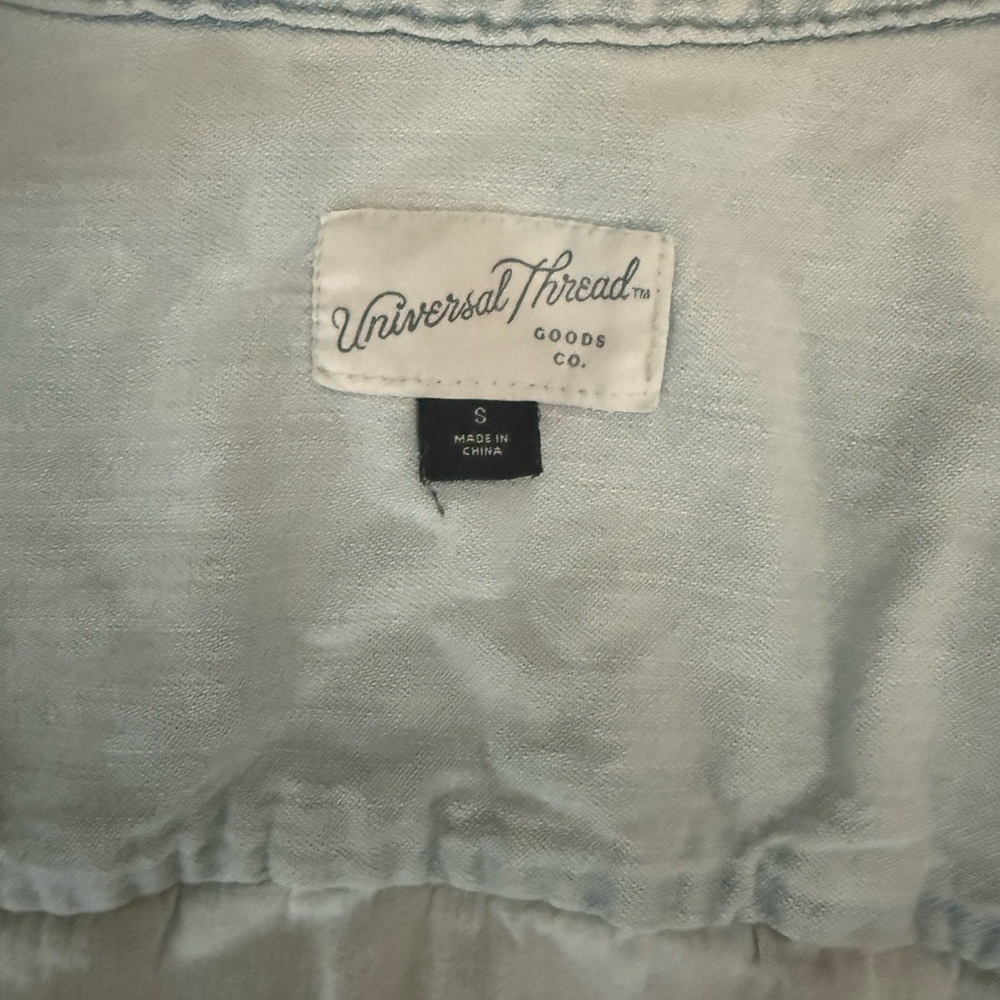 Universal Thread Light Blue Sleeveless Button-Dow… - image 4